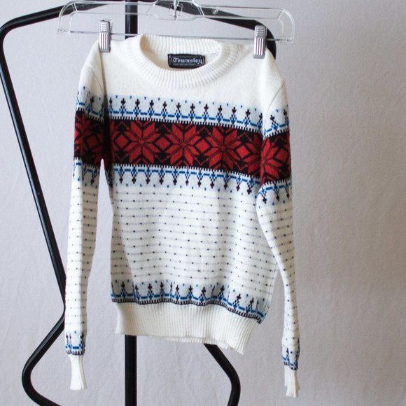Vintage Other - Vintage Youth Snowflake Sweater Size Medium
